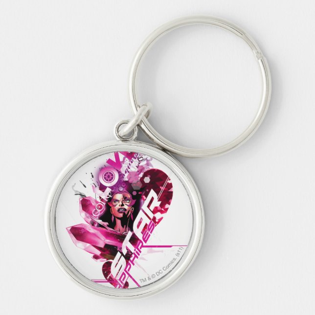 Star Sapphire Graphic 8 Key Ring (Front)