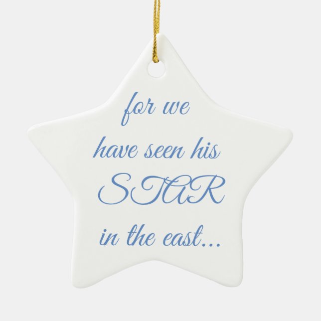 Star Scripture Ornament (Front)