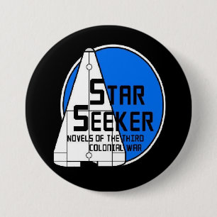 Star Seeker Blue Logo Button - 3 inch