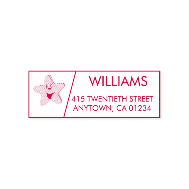 Star | Self-Inking Return Address Stamp (Design)