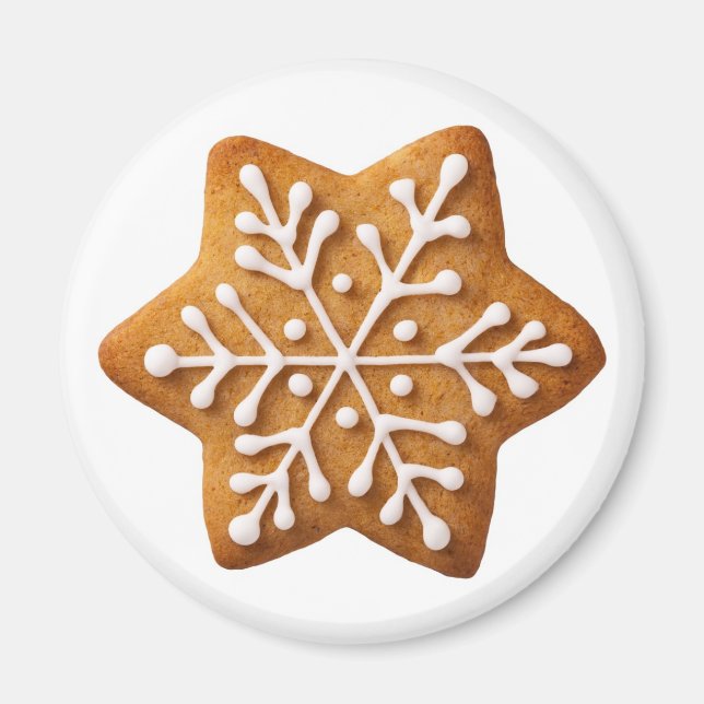 Star Shape Christmas Gingerbread Magnet (Front)
