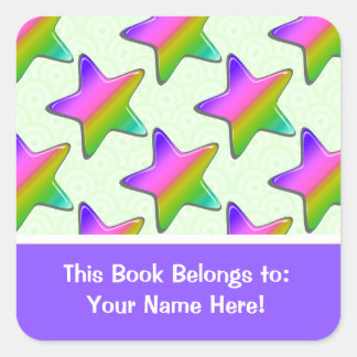 Star Shine 'Book Name' Sticker
