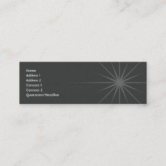 Star - Skinny Mini Business Card