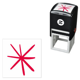 Star Snowflake Christmas Atomic Teacher Flash Self-inking Stamp