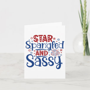 Star Spangled And Sy Independence Day Funny 4th Of Card