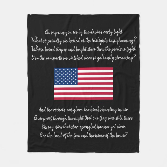 Star Spangled Banner blanket (Front)