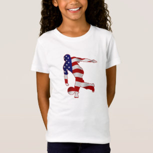 Star-Spangled Banner Bowling Silhouette T-Shirt
