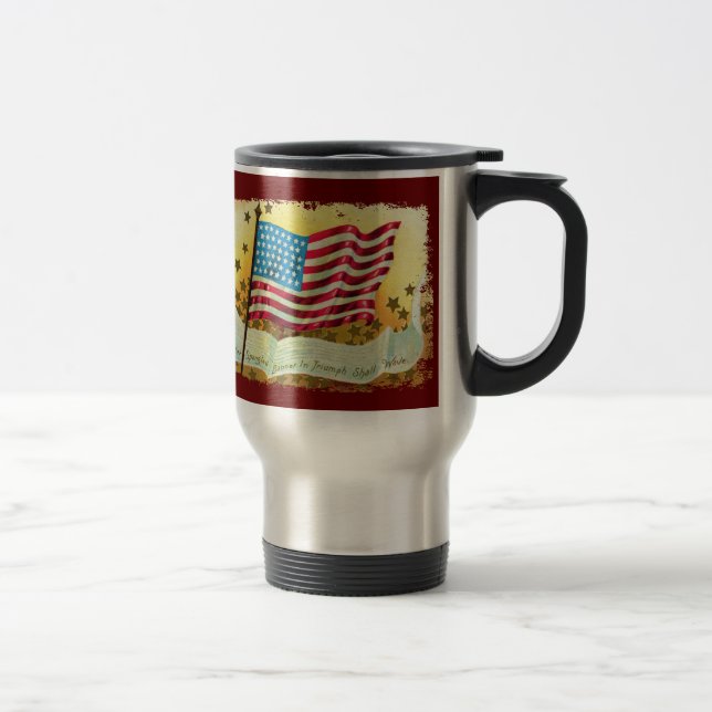 Star Spangled Banner Flag Travel  Mug (Right)