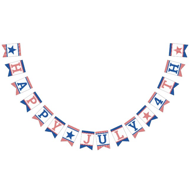 Star-Spangled Celebration Red White Blue Bunting (All)