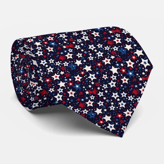 Star-Spangled Celebration Tie (Rolled)