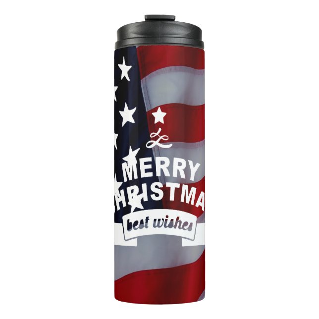 Star-Spangled Christmas: Celebrate the Season Thermal Tumbler (Front)