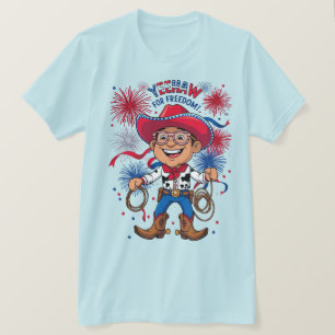 Star-Spangled Cowboy – 4th of July Celebration Des T-Shirt