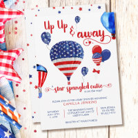 Star Spangled Cutie Up Up and Away Baby Shower