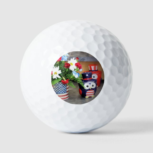 Star Spangled  Golf Balls (Front)
