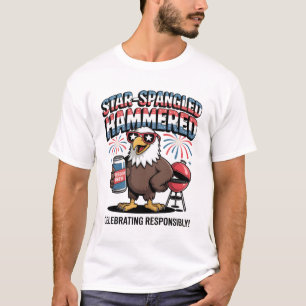 Star-Spangled Hammered BBQ Eagle T-Shirt