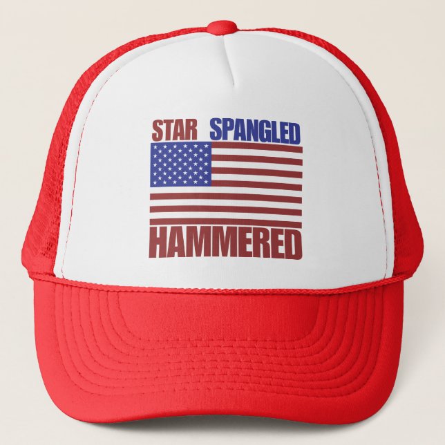 Star Spangled Hammered Trucker Hat (Front)