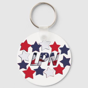 STAR SPANGLED LPN - LICENSED PRACTICAL NURSE KEY RING