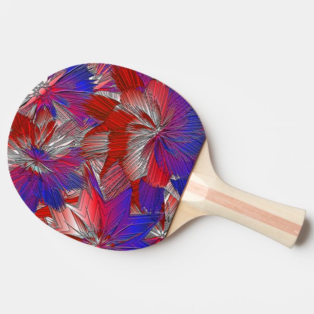 Star Spangled Ping Pong Paddle (Back Side)