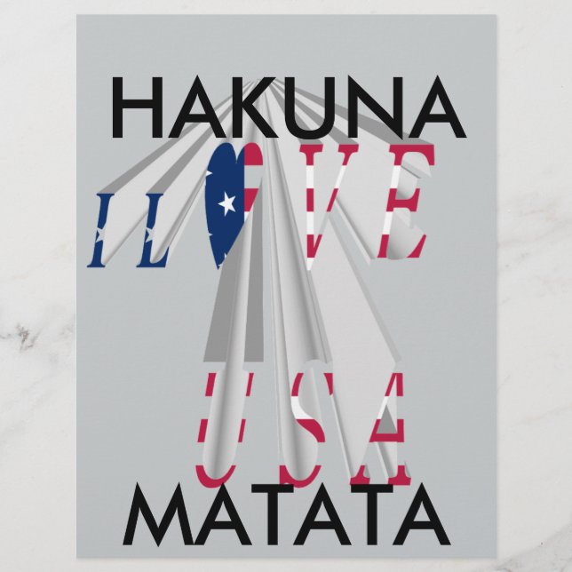 Star-Spangled Statement: Graphic I Love USA Design (Front)