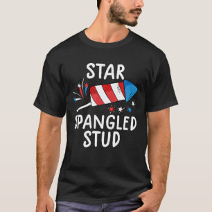 Star Spangled Stud T Funny 4Th Of July S For Kids T-Shirt