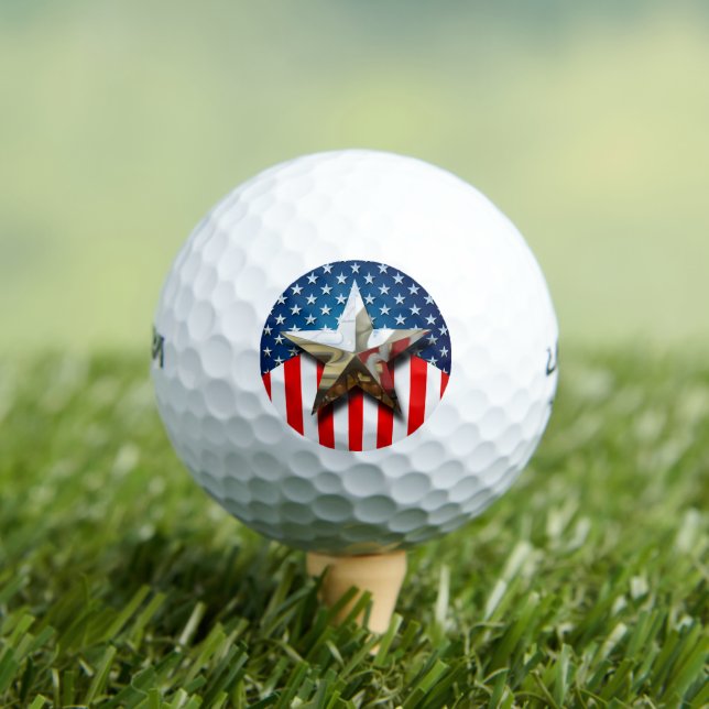 Star-Spangled Style Golf Balls (Insitu Tee)