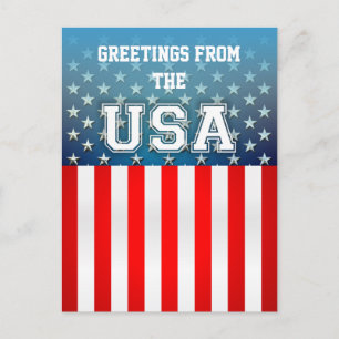 Star-Spangled Style Postcard
