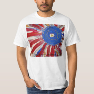 "Star-Spangled Sun" by Candy Waters Autism Artist T-Shirt