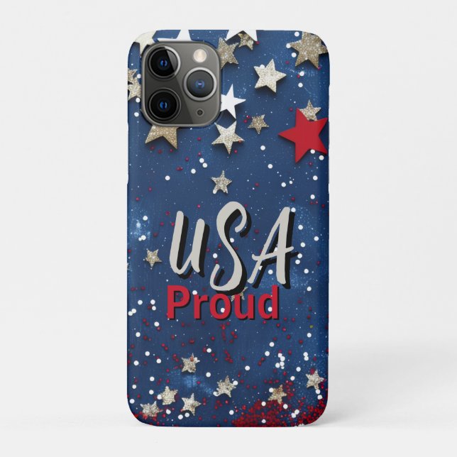Star Spangled USA Proud Case-Mate iPhone Case (Back)