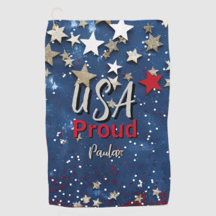 Star Spangled USA Proud Golf Towel