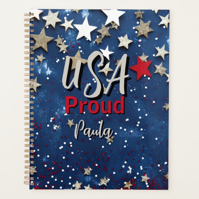 Star Spangled USA Proud Planner (Front)