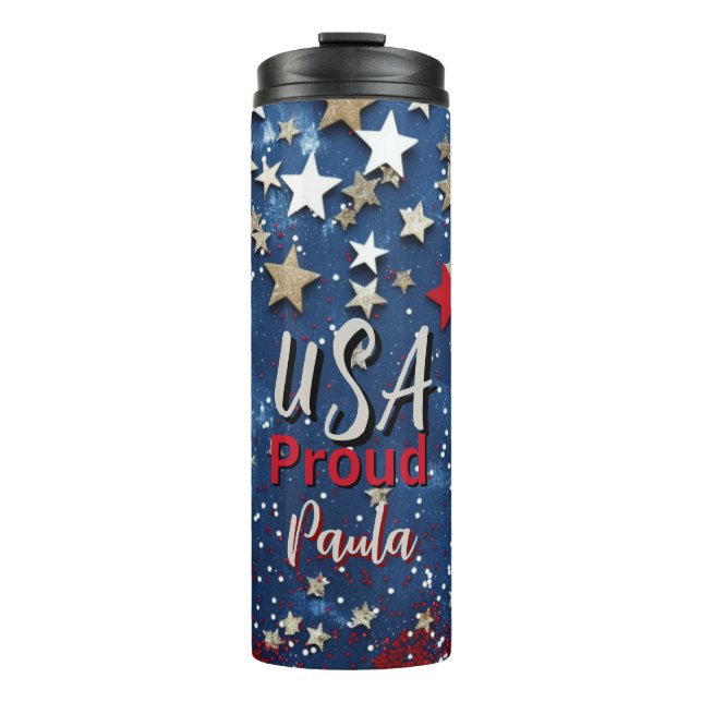 Star Spangled USA Proud Thermal Tumbler (Front)