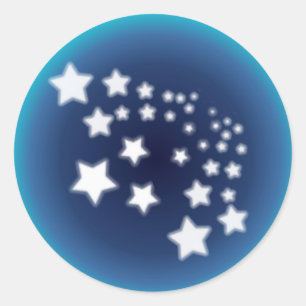 Star Spatter Classic Round Sticker