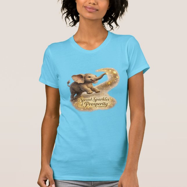 Star Sprinkling Elephant T-Shirt (Front)