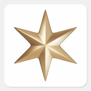 Star Square Stickers