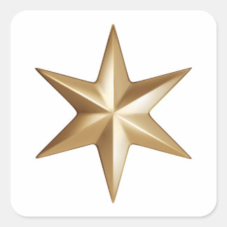 Star Square Stickers