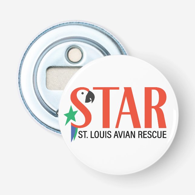 STAR St Louis Avian Rescue Coozie Bottle Opener (Front)