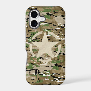 Star Stencil Tag Style Decal on Camo Style