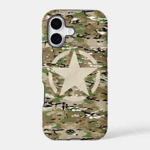 Star Stencil Tag Style Decal on Camo Style
