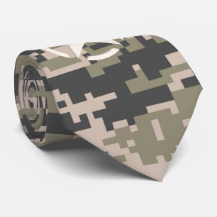 Star Stencil Vintage Decal Digital Camo Style Tie