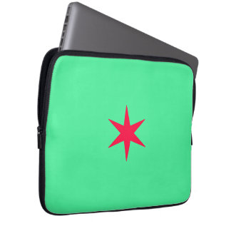 Star Stern green and neon pink Laptop Sleeve