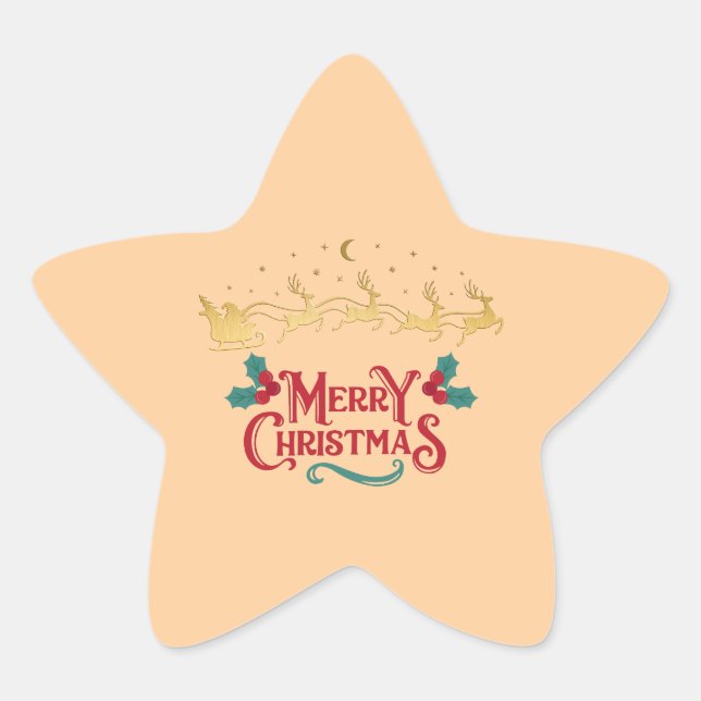 Star Sticker "Christmas Magic" (Front)