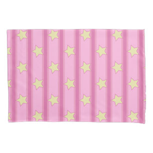 Star Striped Pillowcase