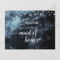 Star Struck Celestial Will You Be My Maid of Honou