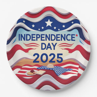 Star-Studded Independence Day Bowls Paper Plate