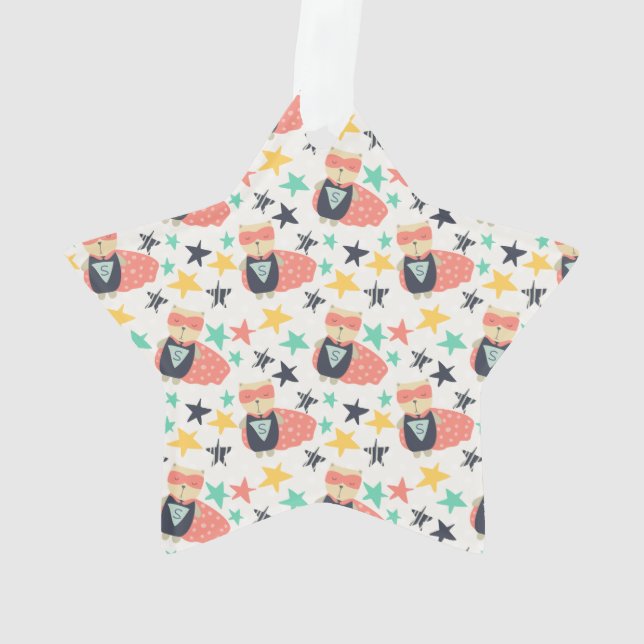 Star Super Hero Ornament (Back)