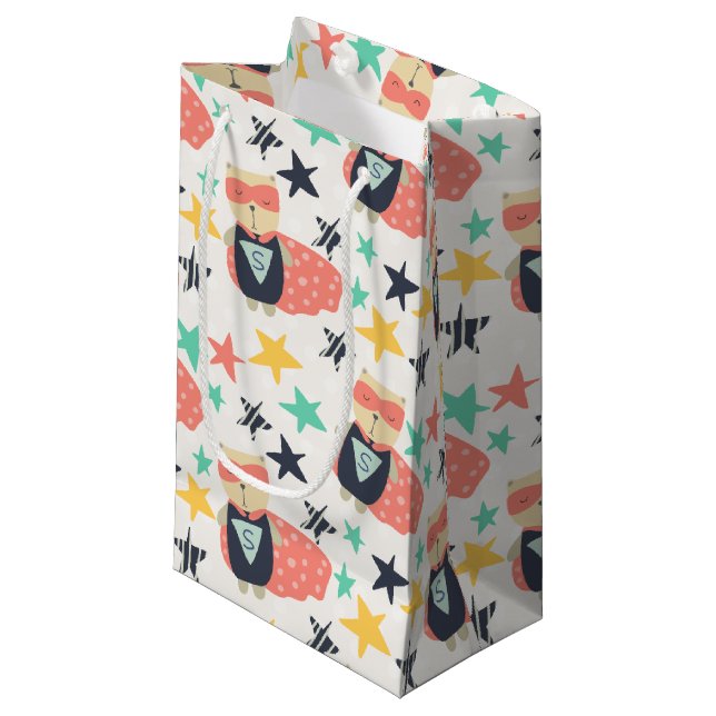 Star Super Hero Small Gift Bag (Front Angled)