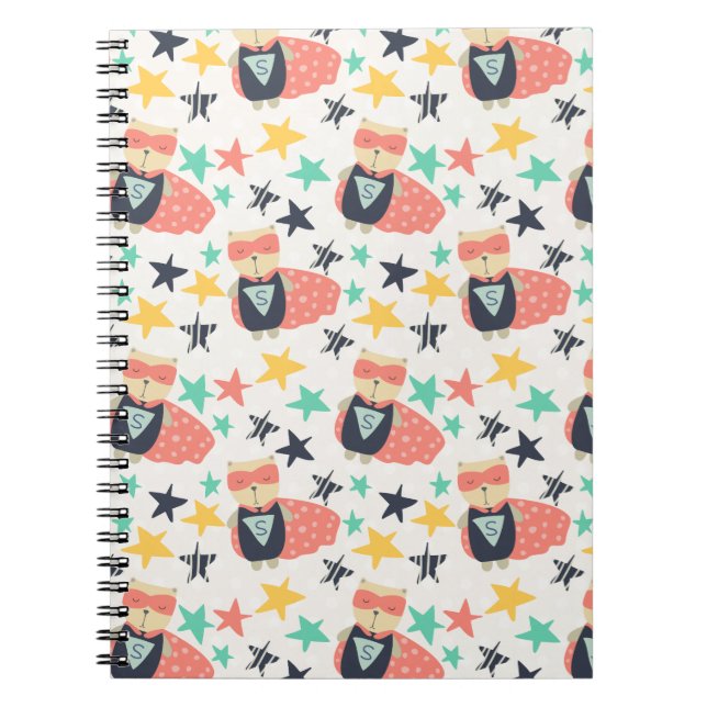 Star Super Hero Spiral Notebook (Front)