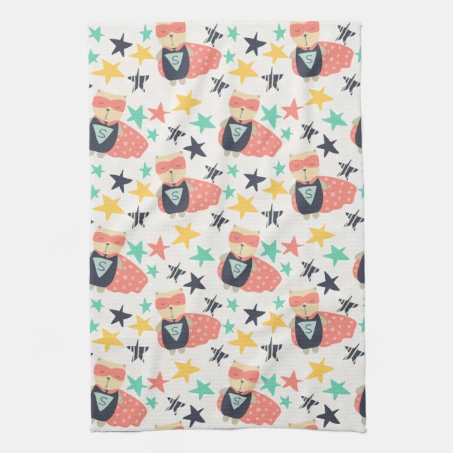 Star Super Hero Tea Towel (Vertical)
