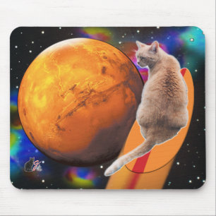 Star Surfer-Cat Chilli Pepper Mouse Pad
