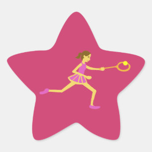 Star Tennis player Sticker
